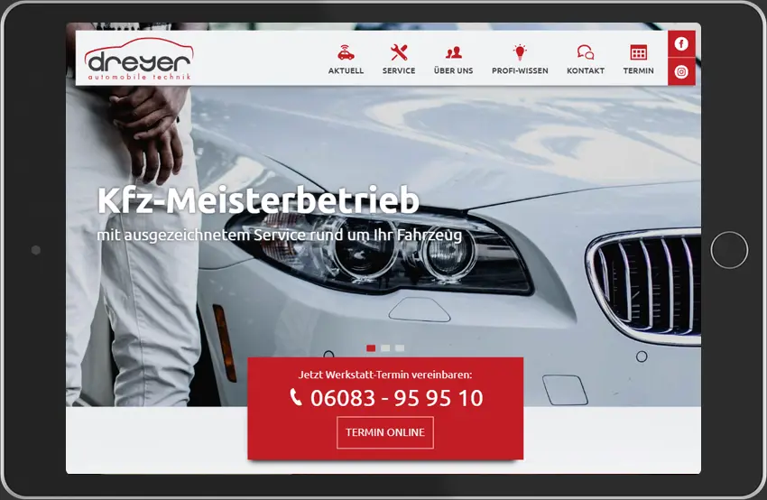 Beispiel Webdesign